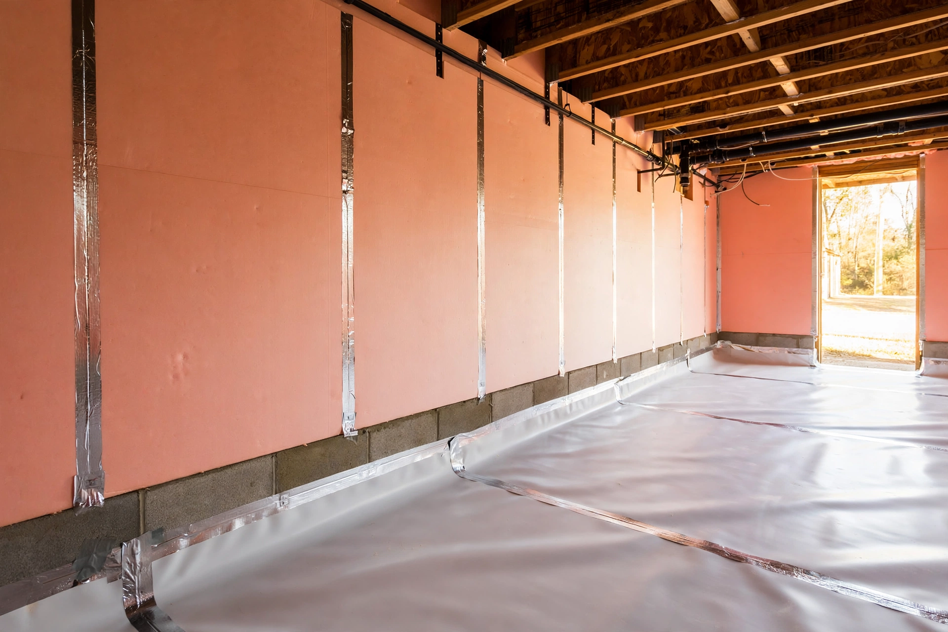 Crawl space wall insulation in Hoover AL — rigid foam board
